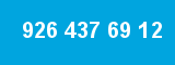 926 437 69 12 926 437 69 12